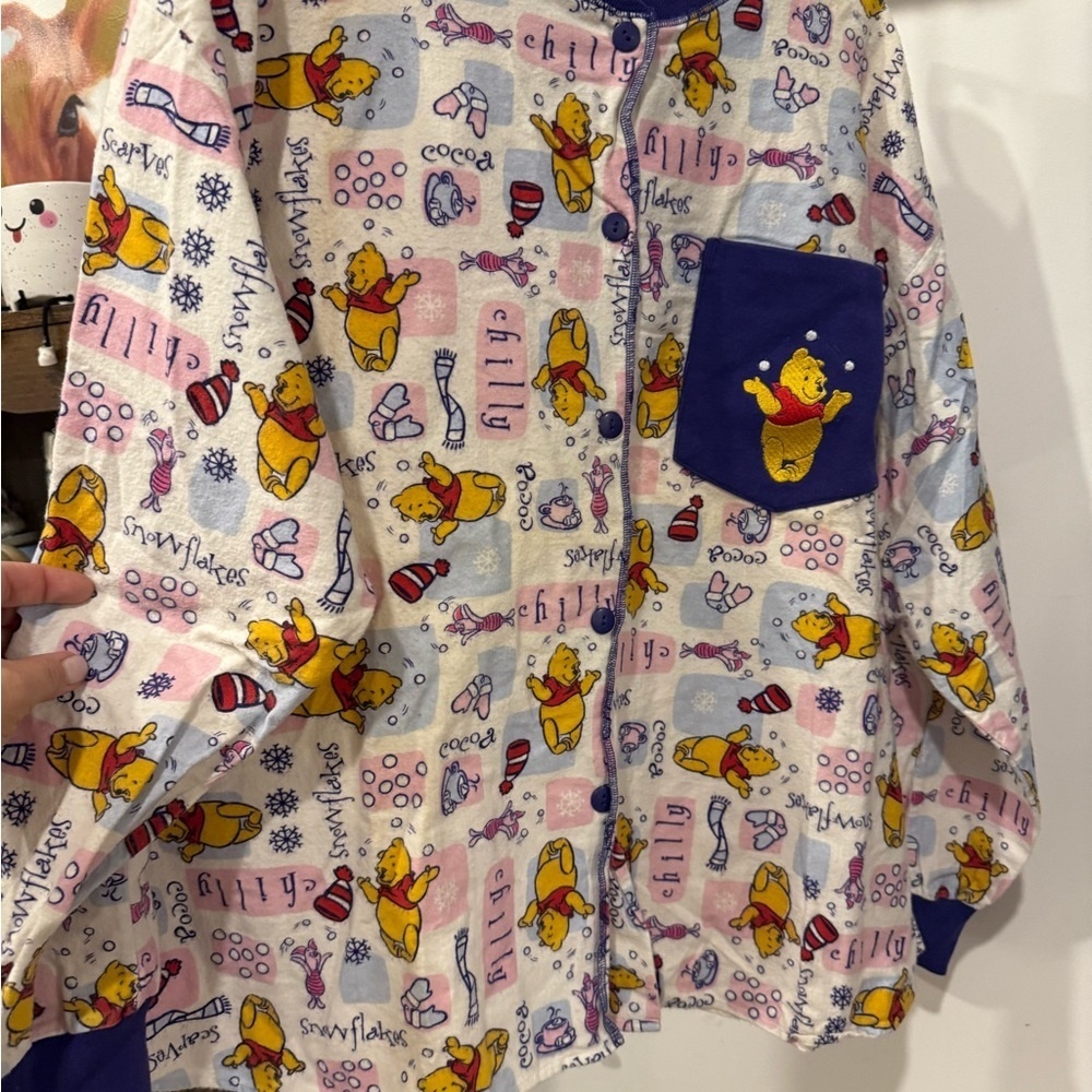 Disney Winnie the Pooh Vintage‎ Pajama Top - Multicolor
